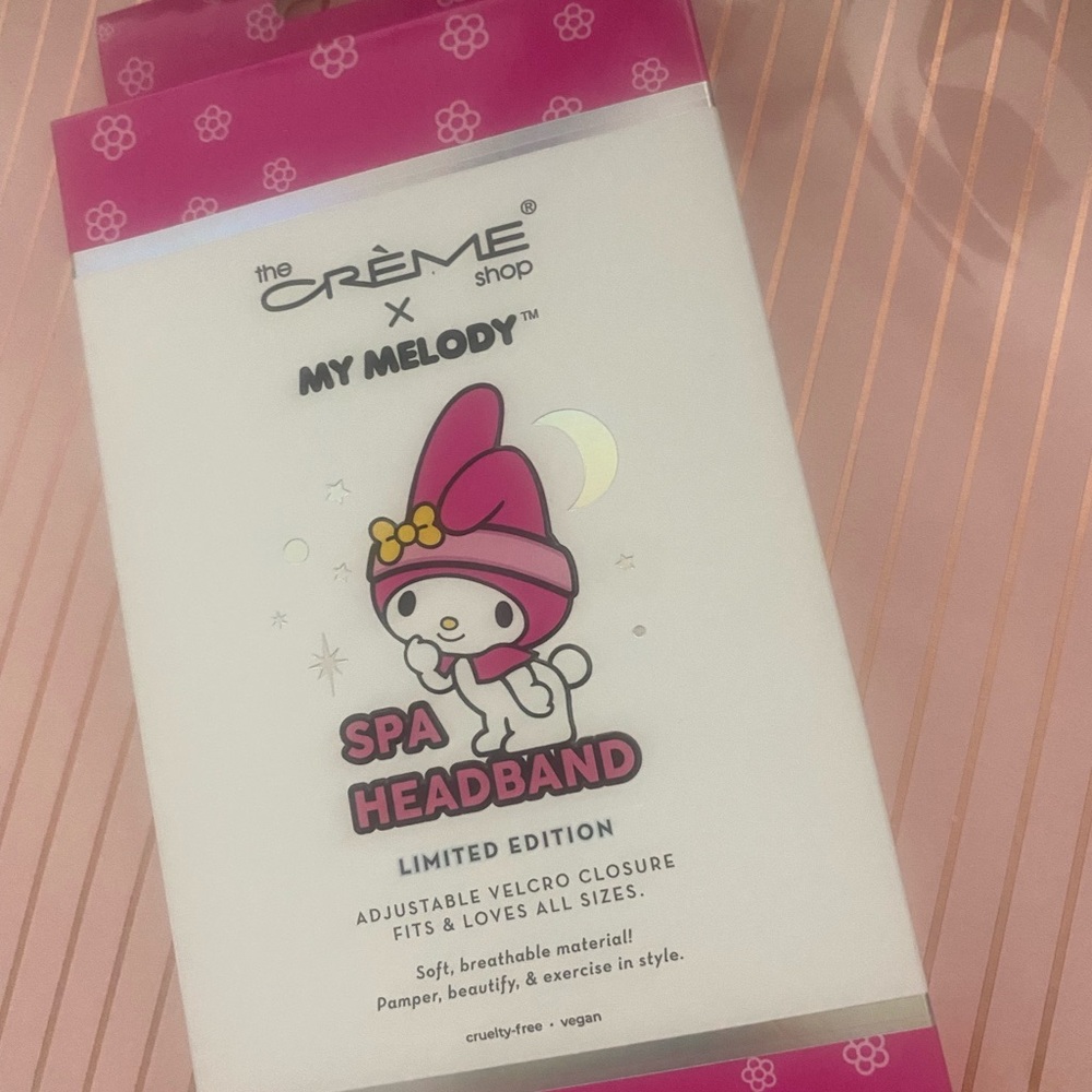 The Crème Shop x My Melody Spa Headband Hello‎ Kitty Limited Edition Sanrio NIP